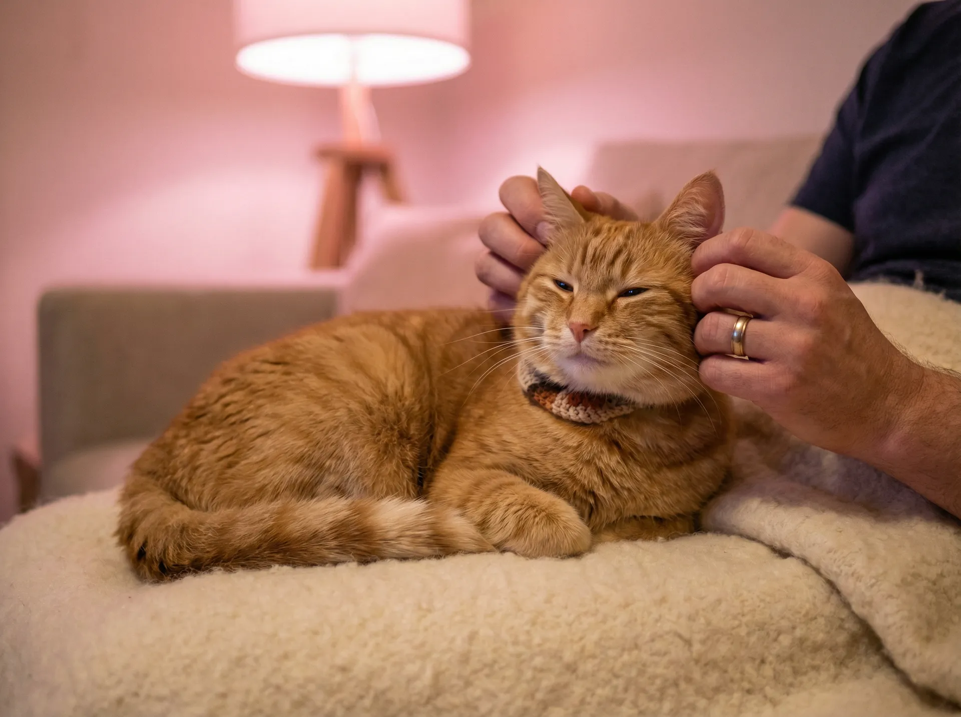 猫咪被温柔抚摸的幸福时刻 - 黑料网吃瓜网